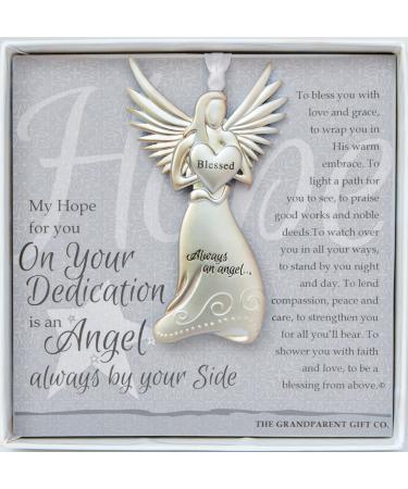 Dedication Gift Guardian Angel Medallion Ornament
