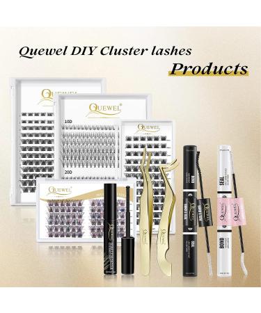QUEWEL 10ml Black Cluster Lash Glue for DIY Lash Extensions - Long-Lasting & Irritation-Free - Buy Online on GoSupps.com