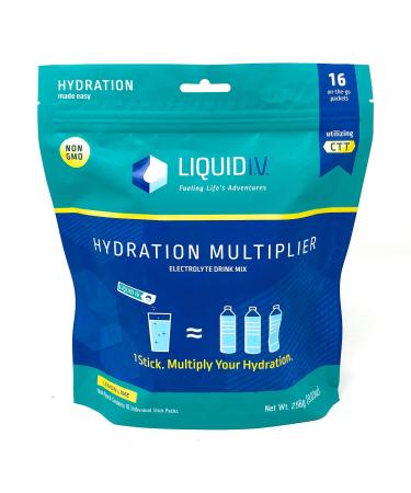 Liquid I.V. Hydration Supplement Drink Mix-Lemon Lime -16 Count