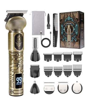 Beard Trimmer for Men Professional Electric Beard Grooming Kit with Hair Clippers Electric Razor Shavers for Mustache Body Face Nose and Ear Hair Trimmer Gifts for Men