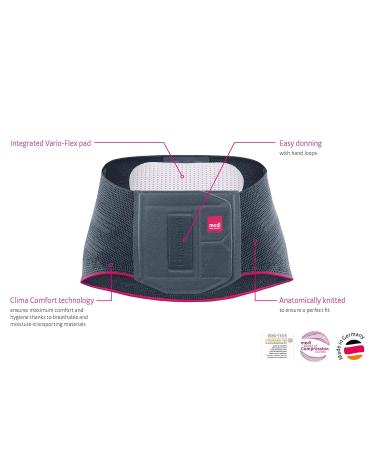 Medi Lumbamed Basic Lumbar Support for Men & Women - Ultimate Back Pain Relief Silver 2 - Buy Online on GoSupps.com