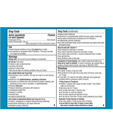 Zegerid OTC Acid Reducer Capsules - 42ct | Fast Relief for Heartburn and Indigestion - Buy Online on GoSupps.com