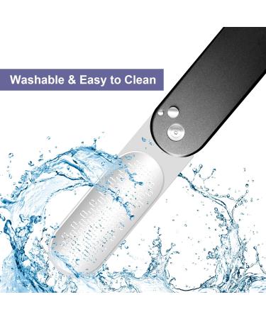 Foldable 3-in-1 Callus Remover for Feet | Professional Stainless Steel Foot Scrubber | Hard Dead Skin Remover & Grater | Wet/Dry Use | Easy to Carry - Black - Buy Online on GoSupps.com