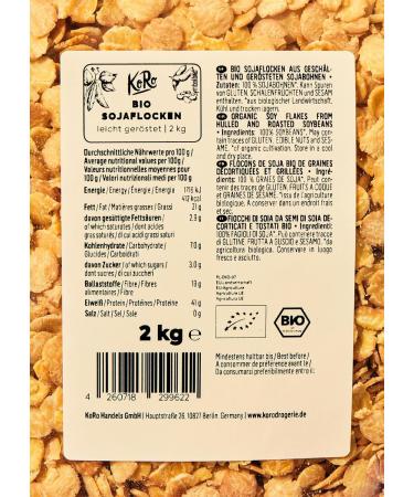 KoRo - Soy flakes 2 kg - Buy Online on GoSupps.com