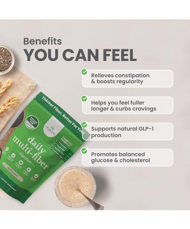 nbpure Daily Fiber Powder Blend for Digestive Health, Cholesterol Support, Healthy Weight Management - with Prebiotic, Insoluble, Soluble Fiber + 4 Probiotic Strains, Savory Mocha, Gusset, 45 Servings Savory Mocha 9.52 Ounc  - Buy Online on GoSupps.com