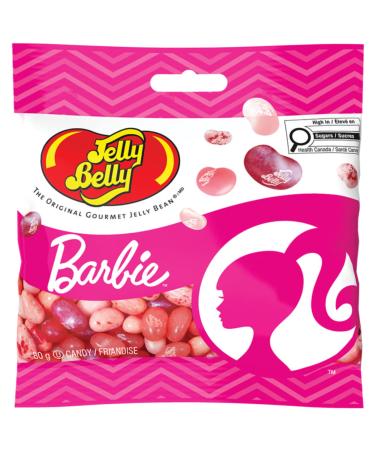Jelly Belly Barbie Jelly Beans 80g Bag (Pack of 1) - Gum Strawberry Cheesecake Jewel Very Cherry Cotton Candy and Strawberry Boba Milk Tea Fun Portable and Perfect for Gifting or Enjoying On-the-Go 80g (Pack of 1)