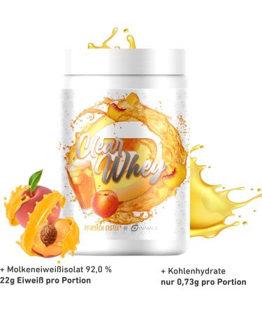 Clear Whey Isolate Dynamics - 500g Peach Ice Tea | Muscle Growth Digestion & Free Ice Sheet | International Shipping - Buy Online on GoSupps.com