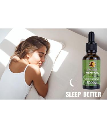 Organic Hemp Seed Oil - High Strength Formula 5000mg/30ML | Vegan Ingredients | Omega 3-6-9 | Vitamins & Fatty Acids - Buy Online on GoSupps.com