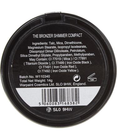 Buy W7 The Bronzer Shimmer Compact 14g - Perfect Shimmering Bronzer for a Radiant Glow | International Shipping Available - Buy Online on GoSupps.com