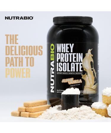 NutraBio 100% Whey Protein Isolate Protein Powder, 25g Protein with Complete Amino Acid Profile, Non-GMO, Soy & Gluten Free, Low Carb, Low Calorie Whey Protein Powder, Creamy Vanilla, 2 Lbs Vanilla 2 Pound (Pack of 1) - Buy Online on GoSupps.com