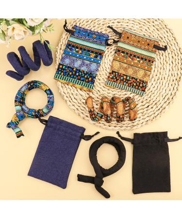 Spiral Lock Hair Tie Set - Colorful Dreadlock Bands for Women Men with Thick Curly Hair - Buy Online on GoSupps.com