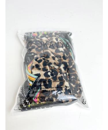 Kavya 6 PCs Boho Headbands for Women | Wide Elastic Leopard Print & Multi-Colored Hair Accessories | Yoga & Sport Hair Bands - Buy Online on GoSupps.com