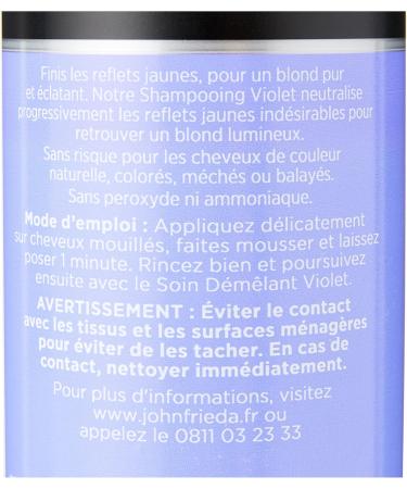  John Frieda JOHN FRIEDA Ultra Violet for Blonde Shampoo Violet 500 ml - Buy Online on GoSupps.com