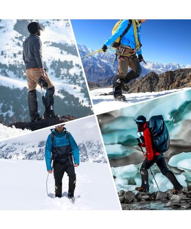 Lixada Waterproof Gaiters for Men & Women - Outdoor Protection from Snow Rain & Insects for Hiking Hunting & Cycling - Durable Rain Gaiters Black - Buy Online on GoSupps.com