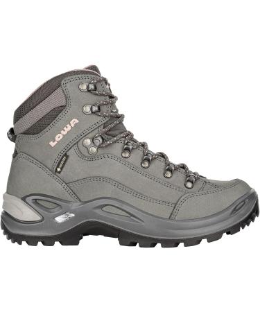 LOWA Renegade GTX MID Ws Women's Hiking Boots - Outdoor Trekking Shoes Goretex - Graphite Rose 320945 - EU 43.5 - Buy Online on GoSupps.com