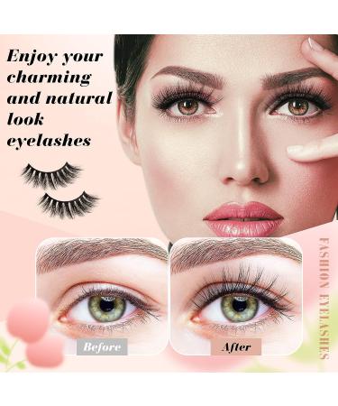 60 Pairs Bulk False Eyelashes: 10 Styles Mink Wispy Natural Volume 3D Fluffy Faux Mink Extensions | Portable Boxes for Women Girls - Buy Online on GoSupps.com