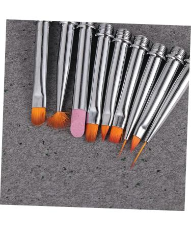 Ipetboom 1 Nail Decoration Brush Nail Drawing Brush Nail Art Painting Pen Nail Painting Brush Nail Pen Boxed 14.5X2X1cm Silver - Buy Online on GoSupps.com