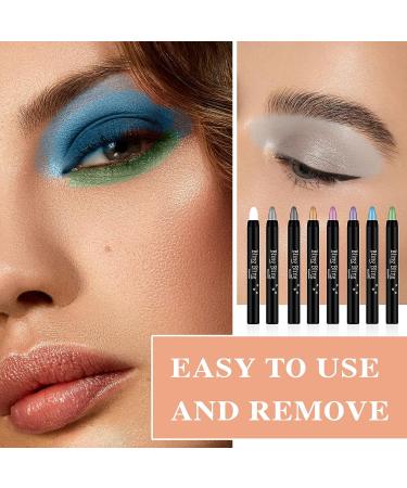 Glitter Eyeshadow Stick Set - 8 Colors, Waterproof & Long Lasting - Buy Online on GoSupps.com