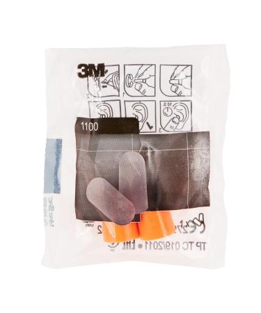 3M Hearing Protection Foam Earplugs 1100 - 50 Pairs Soft Hypoallergenic Hygienically Packaged Noise Reduction (94-105 dB) - Buy Online on GoSupps.com