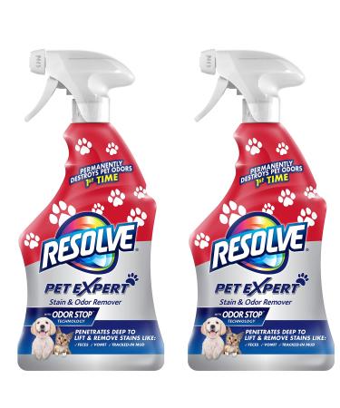 Resolve Pet Carpet Spot & Stain Remover Spray, 22oz (Pack of 2)