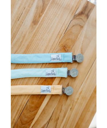 Binky Clip 3 Pack Set - Bennie by Copper Pearl | Stylish and Secure Pacifier Holder - Buy Online on GoSupps.com