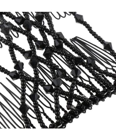 Magic Hair Clip - JUYOO 2Pcs Magic Beads Hair Accessories for DIY Hair Styling - Black Hair Tool for Effortless Hair Comb & Clip - Buy Online on GoSupps.com