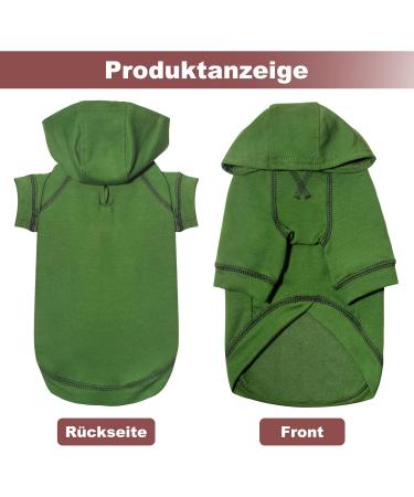 Kickred XL Army-Green Dog Hoodie & Coat with Hat | Soft Breathable Winter Clothing for Large Dogs - Perfect for Indoor & Outdoor Use - Buy Online on GoSupps.com