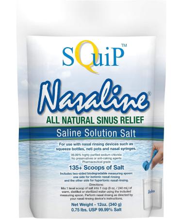 Nasaline Salt - 12oz Pouch | Natural Sinus Relief Solution - Buy Online on GoSupps.com