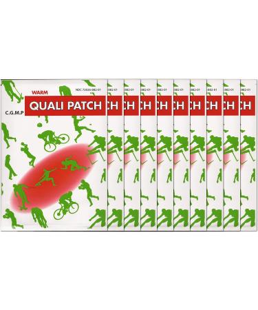 Quali Patch Warm Pain Relief Patch - 10 Pack (2 Sheets per Pack) | Fast-Acting Pain Relief - Buy Online on GoSupps.com