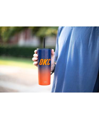 Simple Modern NBA Oklahoma City Thunder 24oz Insulated Stainless Steel Tumbler | Officially Licensed Thunder Logo Travel Mug - Buy Online on GoSupps.com