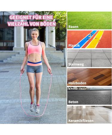 Adjustable Imoebel Jumping Rope - Cotton Speed Rope with Ball Bearings for Adults & Kids | Anti-Slip Ergonomic Handles for Fitness & Weight Loss - Buy Online on GoSupps.com