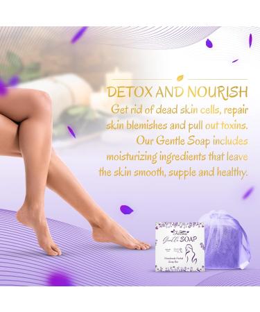 FIVONA Feminine Yoni Soap Bar - Natural Herbal Blend for Intimate V Care - Lavender Flower Scent - 5.3 oz - Buy Online on GoSupps.com