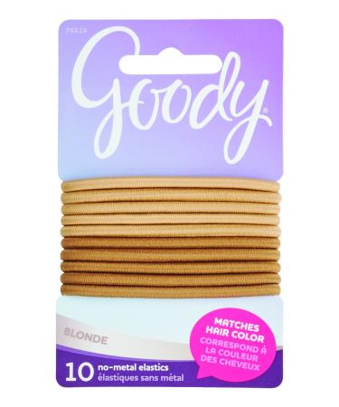 GOODY Women's Colour Collection 4 mm Elastics Blonde 10 Count