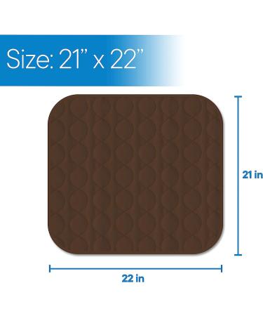 RMS Washable & Reusable Incontinence Chair Pad  Seat Protector & Bed Pad (Brown) - Buy Online on GoSupps.com