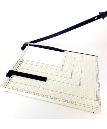 A4 Guillotine Paper Cutter with Metal Base  (12" x 10" inch top)  Paper Trimmer with Multi Sheet Capacity  Heavy Duty Blade for Photo Craft Cardstock  Large Paper Cutter for Home or Office - Buy Online on GoSupps.com