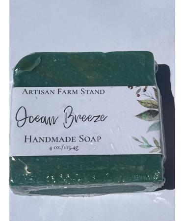Ocean Breeze Handmade Soap - 4 oz Green | All-Natural & Organic | International Shipping Available - Buy Online on GoSupps.com