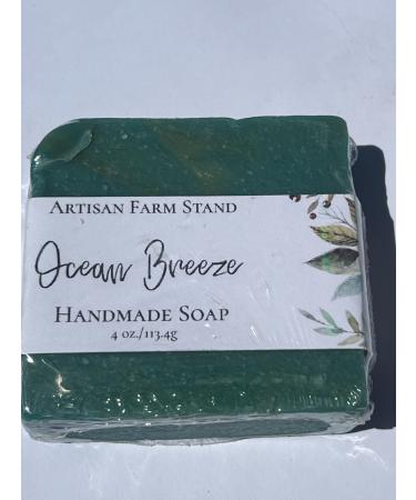 Ocean Breeze Handmade Soap 4 oz Green