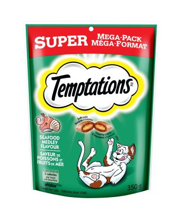 Temptations Adult Cat Treats Seafood Medley Flavour 350g Pouch 350 g (Pack of 1) Seafood Cat Treats