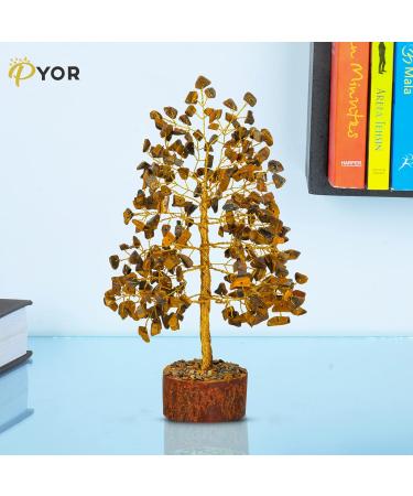Tigers Eye Crystal Tree - Healing Crystals and Gemstone Tree for Good Luck and Meditation - Buy Online on GoSupps.com