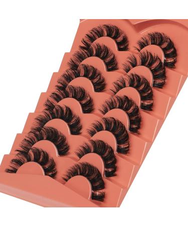 Alphonse D Curl Faux Mink Fluffy False Eyelashes | DIY Cluster Lashes | Natural Wispies | 7 Pairs Pack | Style A - Buy Online on GoSupps.com