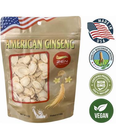 2 Bags of American Ginseng Slices (4oz/Bag) / Panax Ginseng. Boosts Body Immunity Energy & Stamina for Man & Women 4 Ounce (Pack of 2) - Buy Online on GoSupps.com