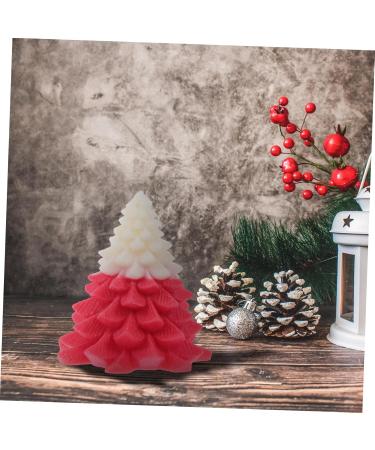 Buy FRCOLOR Christmas Tree Candles - Mini Decor Aroma Soy Wax Red - Perfect Holiday Fireplace Decoration - Buy Online on GoSupps.com