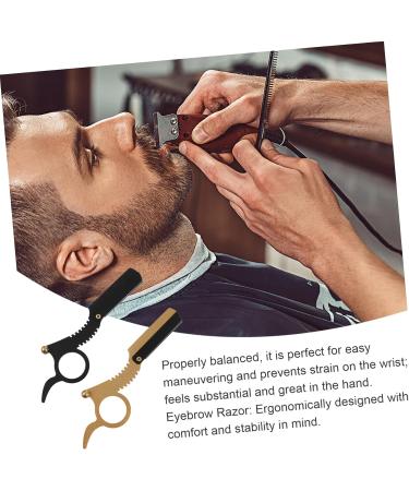 Minkissy 2-Stage Manual Beard Trimmer | Ergonomic Stainless Steel Hairdressing Tool - Double Ring Shaving Barbershop Quality - Buy Online on GoSupps.com