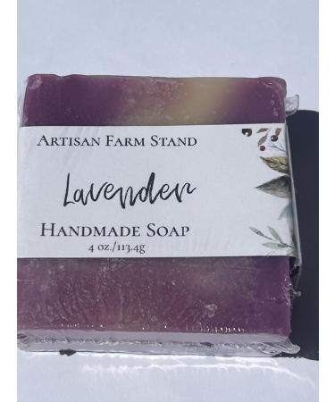 Handmade Lavender Soap Bar 4 oz
