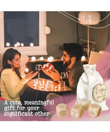 Stofinity Date Night Dice for Couples - Food Cube Game  Take Out Dice  Funny Anniversary Wooden Gifts for Him Her  What to Watch Decision for Movie Dice  Romantic Wood Couple Date Night Ideas - Buy Online on GoSupps.com