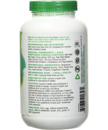 Organika Red Yeast Rice Plus- Plant Sterols Cholesterol Support- 180vcaps - Buy Online on GoSupps.com