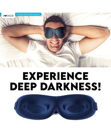 Sleep Mask for Men & Women - 3 Pack Adjustable Lightweight Eye Masks for Ultimate Comfort Deep Darkness & Side Sleepers | Breathable Antifaz Para Dormir - Buy Online on GoSupps.com