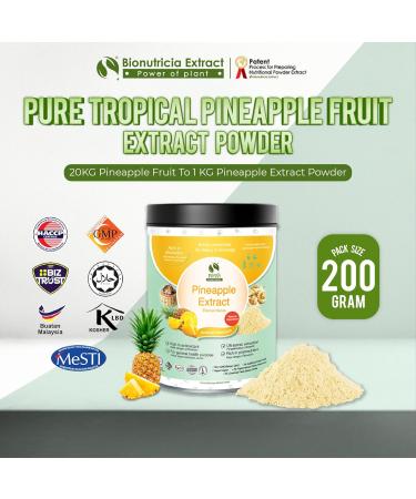 (4x 200g) Pineapple Extract Powder Vegan Bulk Food Process Caf Bakery Bar For Juicy Vibrant Tropical Flavor - Buy Online on GoSupps.com