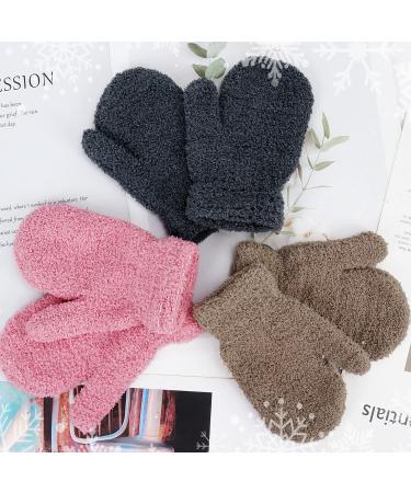 Kids Winter Magic Mittens - Cute Dinosaur Paw Star Design for Toddlers | 1-4 Years Old Boys and Girls | Warm Knitted Gloves - Buy Online on GoSupps.com