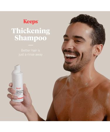 Keeps Biotin Men's Hair Thickening Shampoo for Thinning Hair & Loss - 8oz | Hair Growth & DHT Blocker Treatment with Biotin, Caffeine & Saw Palmetto - Buy Online on GoSupps.com